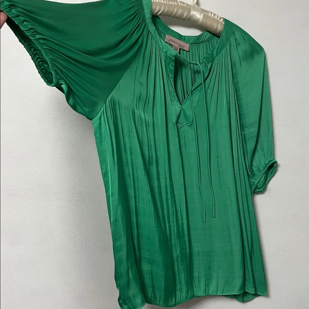 Philosophy Emerald Green Blouse - Picture 3 of 3